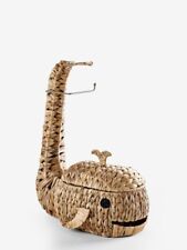 Next Natural Wicker Whale Toilet Roll Loo Holder Stand & Store Bathroom Accessor