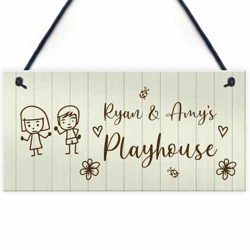 Kids playhouse sign hanging - kids,