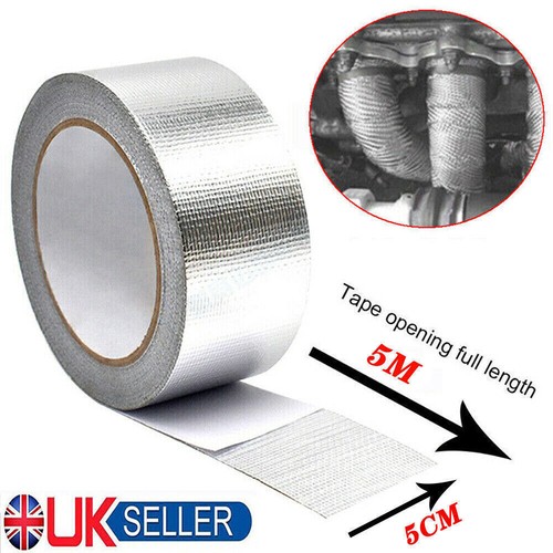 Silver exhaust heat wrap - exhaust,