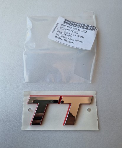 Genuine audi badge emblem - genuine, tt