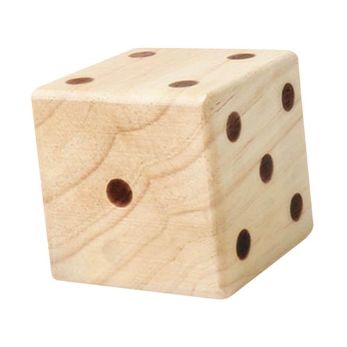 Jumbo wooden yard dice - wooden, role