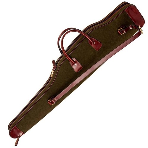 Gun case waxed canvas leather - case,