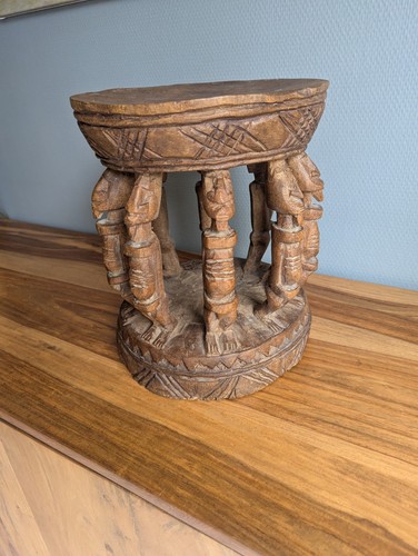 Dogon stool mali carved wood - stool,
