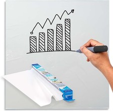 Magic Whiteboard Sheets Stick on Wall - A0 Static & Portable White Board - Larg