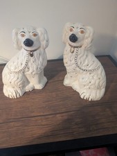 Beswick Royal Doulton Mantle Dogs - Wally Dogs MARKED 1378-3 Pair 10" VGC