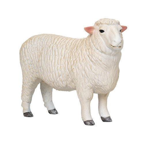 Sheep figurine white plastic - sheep,
