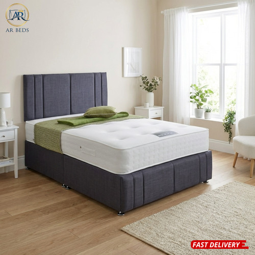 Plush divan bed set with - plush,