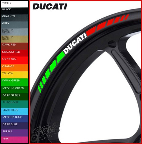 Ducati wheel rim stickers - ducati,