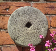 Stone garden rustic millstone - stone,
