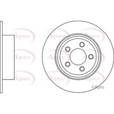 2x Brake Discs Solid For