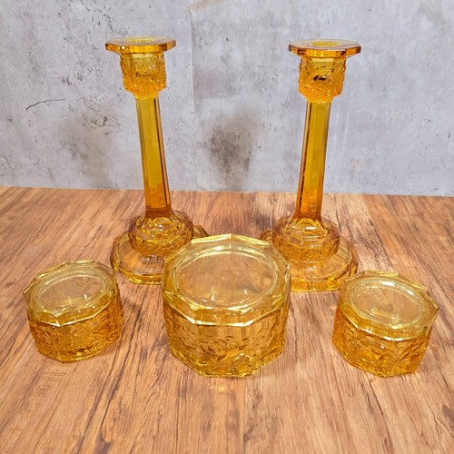 Vintage amber glass - amber,