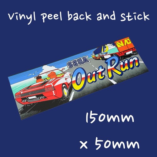 Out run vinyl sticker - sticker, arcade