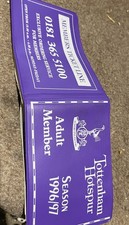 Tottenham Hotspur FC Season Ticket Book 1996-97 Season Wallet with 2 signatures 