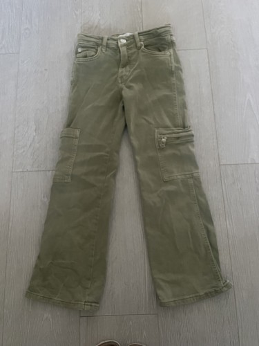 Zara girls green khaki cargo - girls,