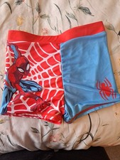 Boys Spiderman Trunks 5-6