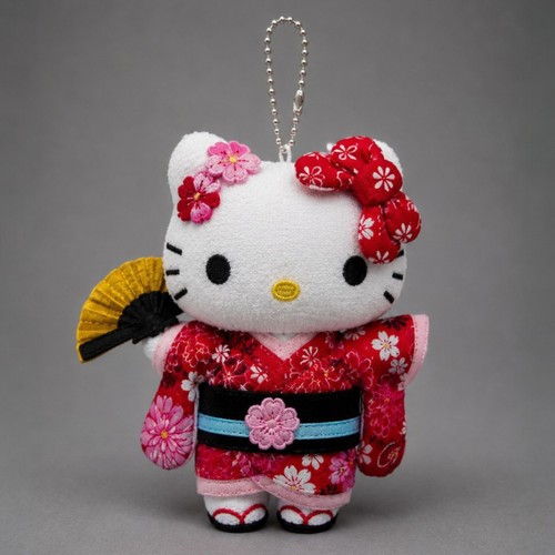 Hello kitty red kimono rayon - red,