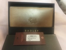 Radley Women's Purse RADLEY HERITAGE  PROTECT, Gold Leather BNWT, Box &DUSTBAG 