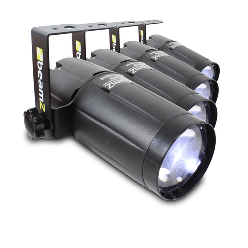 Beamz pinspot white led - white,