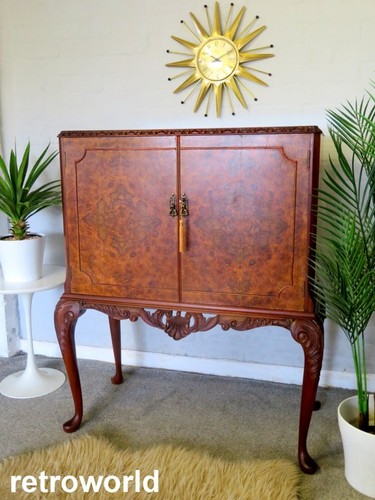 Vintage antique burr walnut - burr,