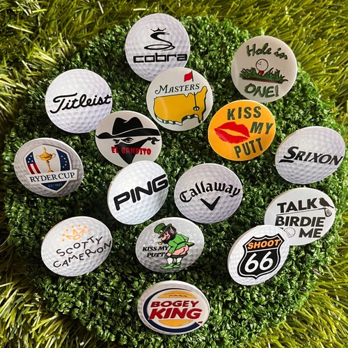 25mm golf themed plastic - x,