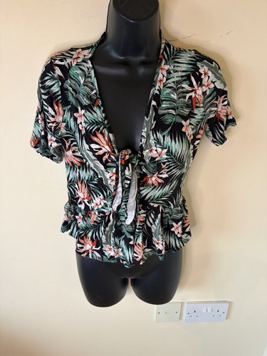 Black multi tie front - tie, top