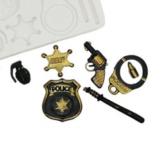 Silicone Police Sheriff Mould