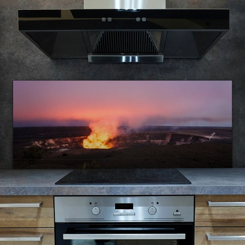 Glass kitchen splashback - glass,