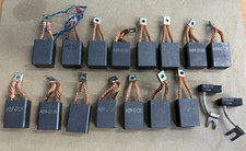Job lot of forklift carbon motor brushes. Various sizes.