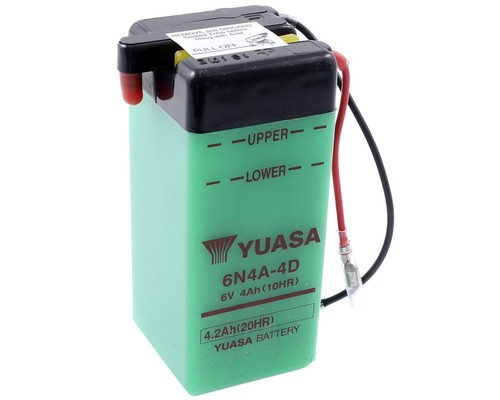 Battery 4ah yuasa - 6v, 6n4a4d