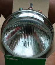 99-1267 TRIUMPH T140 TR7 T150 GENUINE LUCAS 7" H4 HEADLIGHT COMPLETE HEADLAMP
