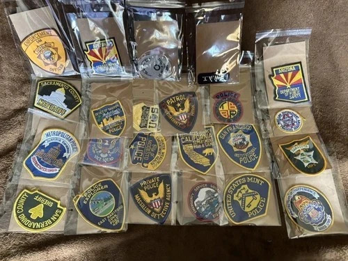 23x cloth police patches - cloth,