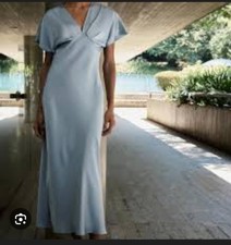 Zara Blue Satin Dress