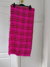 Women's Oversized Soft Pink Check Scarf