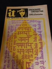 Vintage INTERNATIONAL TIMES Magazine #40 SEPTEMBER OCTOBER 1968 Black Power