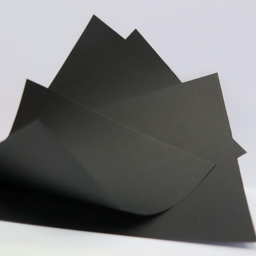 Black vellum not - not, translucent