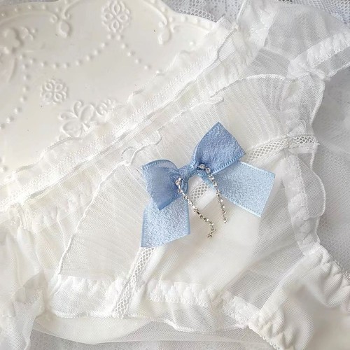 Women clear underwear frilly - women's,