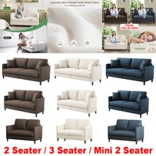 Seater teddy velvet sofa - seater,
