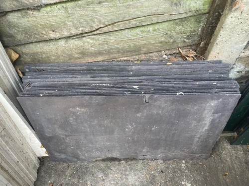 Reclaimed slates very large - -,