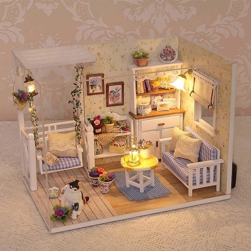 Kitten mini doll house - kitten, 3d
