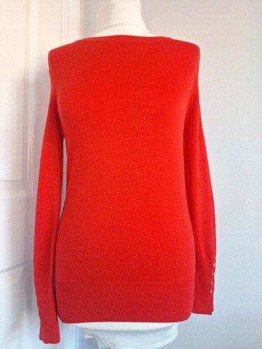 Zara red fine knit jumper - red,