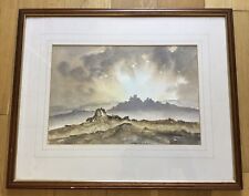 Colin George Original Signed Watercolour & Gouache Dartmoor Landscape Painting