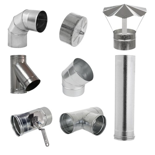 Galvanised steel pipe chimney - pipe,