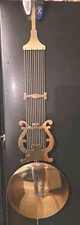 Grandfather Clock Lyre Brass