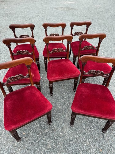 Set 8antique mahogany - set,