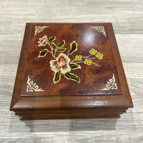 Vintage mele wooden - vintage, floral