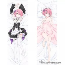 Re Zero Ram Dakimakura Cover Double Sided Soft 2way Tricot Fabric
