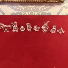 JOB LOT OF SWAROVSKI ANIMALS INCL PONY/RABBIT/PUFFER FISH/CAT/SQUIRREL/BIRD/BEAR
