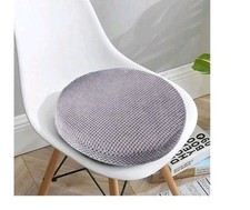 Memory Foam Chair Cushion Non Slip Back, Round,Durable grey hippo round seat 