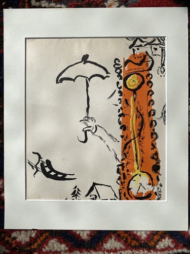 Marc chagall umbrella and - chagall,