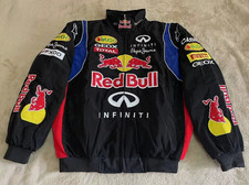 Unisex F1Team Racing Adults Red-Bull Jacket Embroidery Cotton Padded NEW Jacket